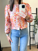 Dana Flower Jacket - Orange