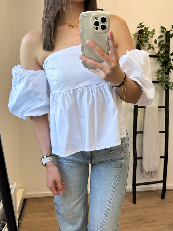 Rosemary Off Shoulder Top - White