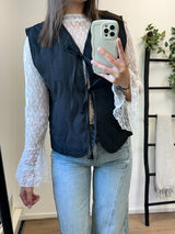 Sue Bow Gilet - Black