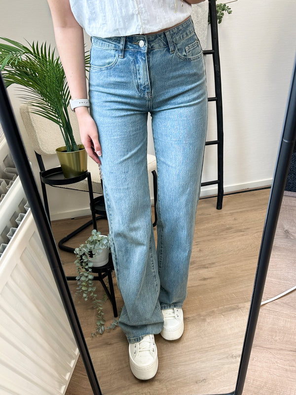 Monday Tall Wide Leg Jeans - Vintage Blue Denim