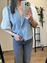 June Broderie Blazer - Grey
