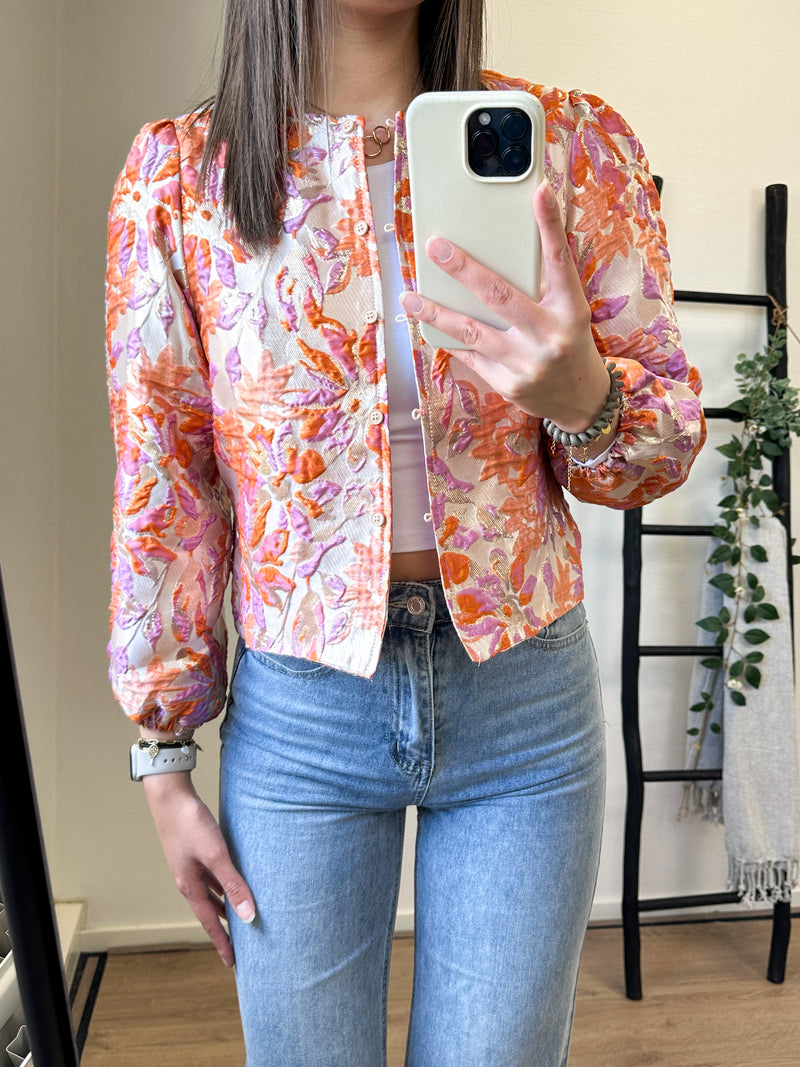 Dana Flower Jacket - Orange