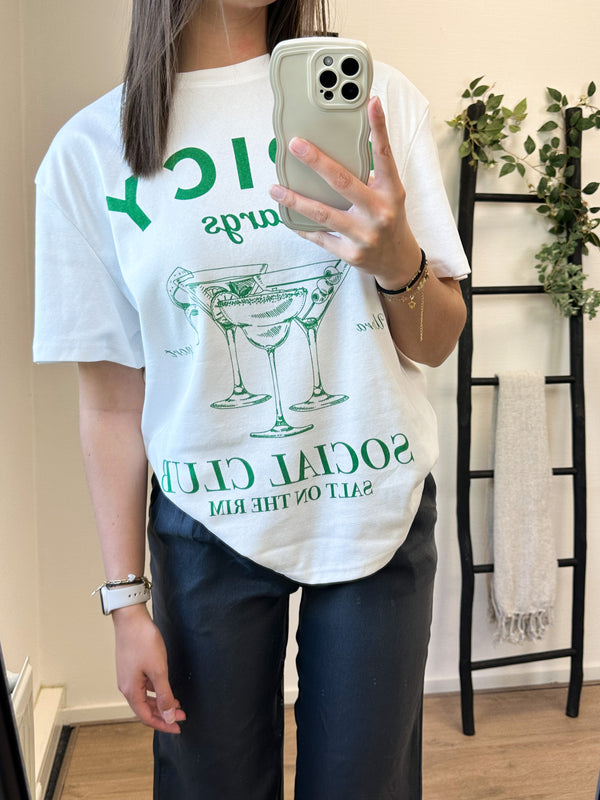 Spicy Margs Tee - White