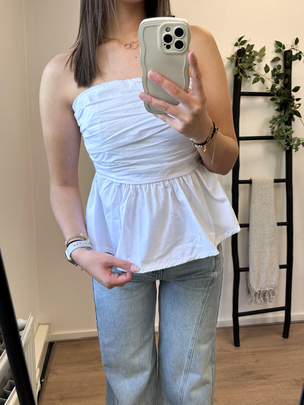 Palma Off Shoulder Top - White