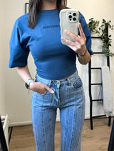Redefined Fitted Tee - Denim Blue