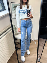 Newby Tall Straight Stretch Jeans - Blue Denim
