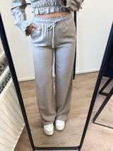 Lindsey Tall Linen Pants - Taupe