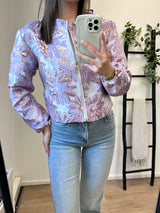Lou Flower Printed Jacket - Lila