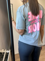 More Por Favor Amor Tee - Grey