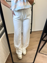 Lindsey Tall Linen Pants - White