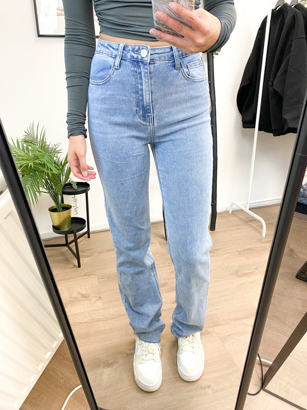 Jada Tall Straight Stretch Jeans - Blue Denim