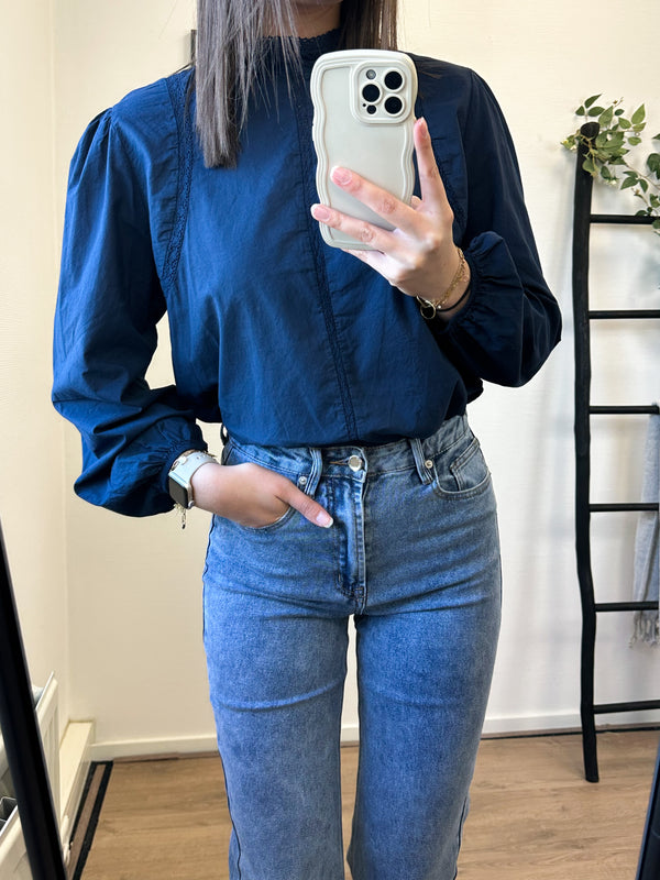 Belina Blouse - Navy