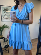 Alora Denim Dress - Blue